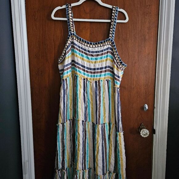Anthropilogie Linen Maxi Dress - Picture 2 of 9